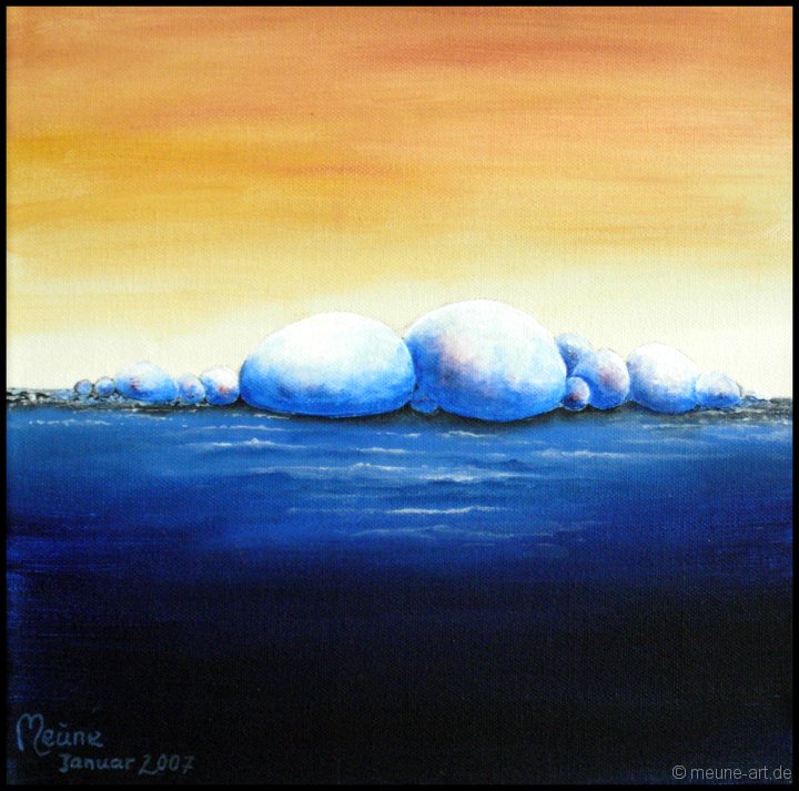 White Island Acryl auf Leinwand;
30 x 30 cm